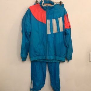 Vintage Nylon Jogging Suit